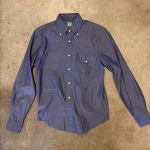 Men’s Sid Mashburn dark indigo button down shirt